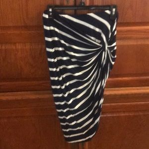 Sarong stripe skirt